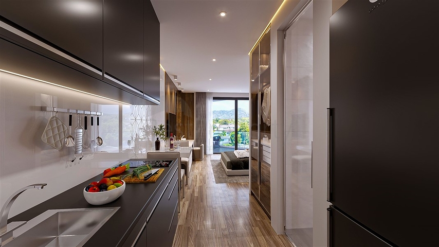 Кондоминиум с гарантированной арендой на берегу пляжа Раваи