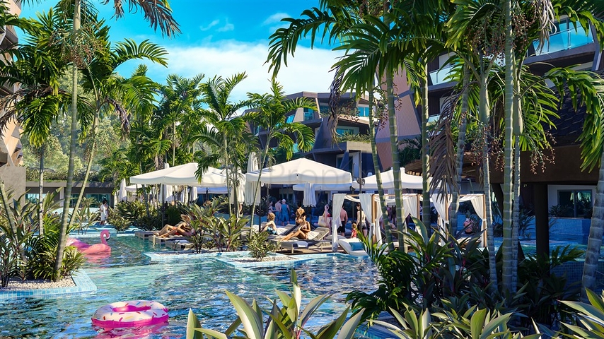 Кондоминиум с гарантированной арендой на берегу пляжа Раваи