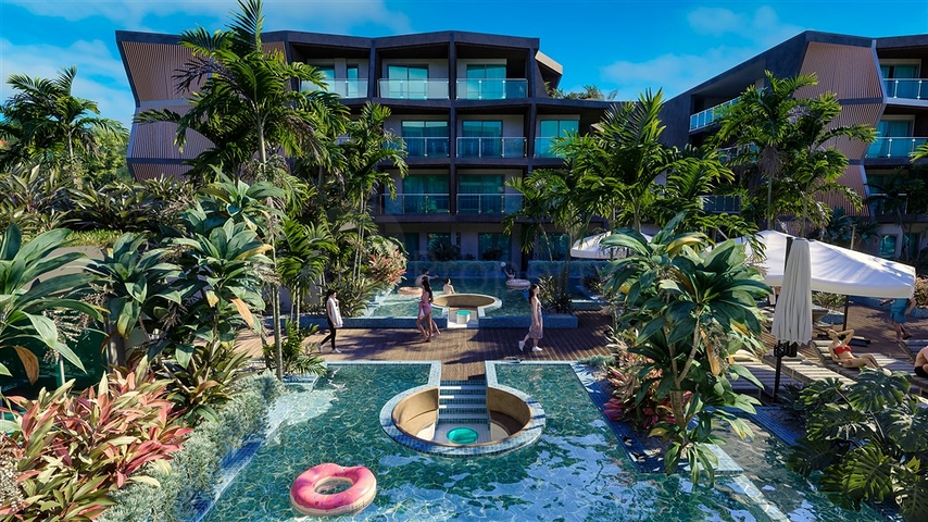 Кондоминиум с гарантированной арендой на берегу пляжа Раваи