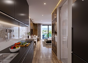 Кондоминиум с гарантированной арендой на берегу пляжа Раваи