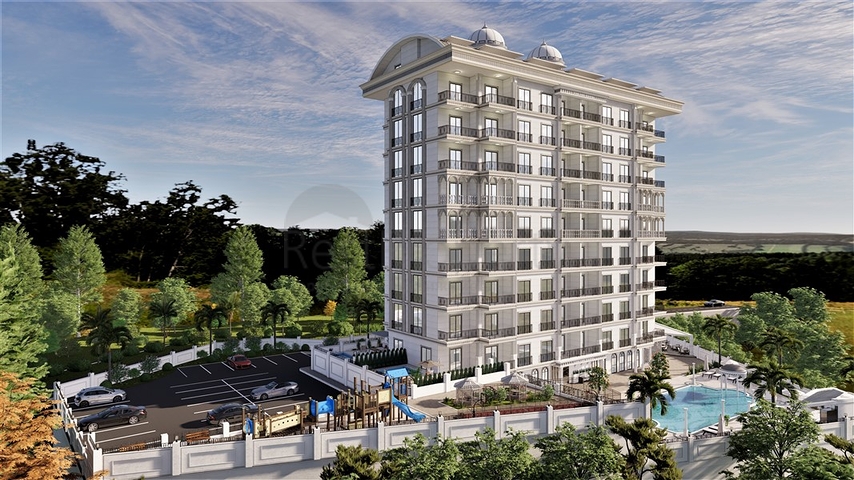 Апартаменты 1+1 в проекте на завершающей стадии строительства в районе Авсаллар