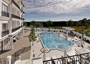 Апартаменты 1+1 в проекте на завершающей стадии строительства в районе Авсаллар