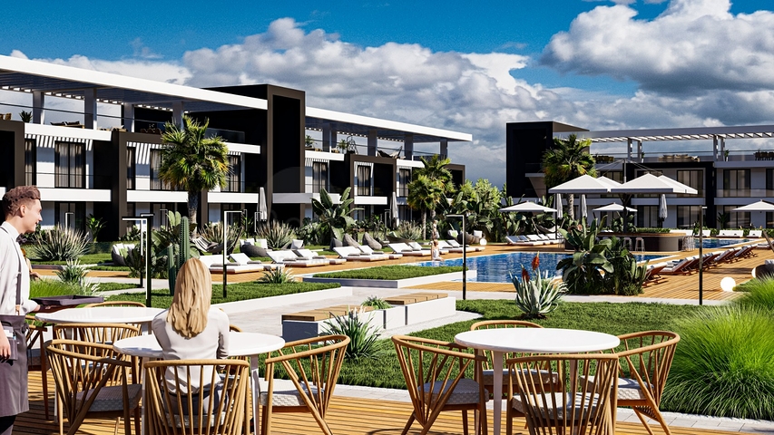 Апартаменты у самого моря в районе Искеле