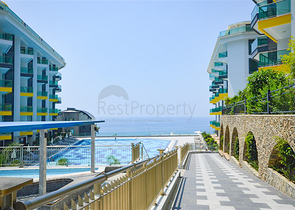 Квартира 1+1 у самого берега моря в районе Каргыджак