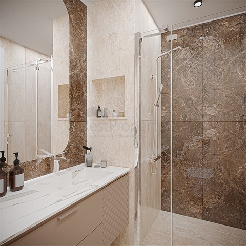 Новый проект на этапе строительства в 800 м от моря в районе Оба