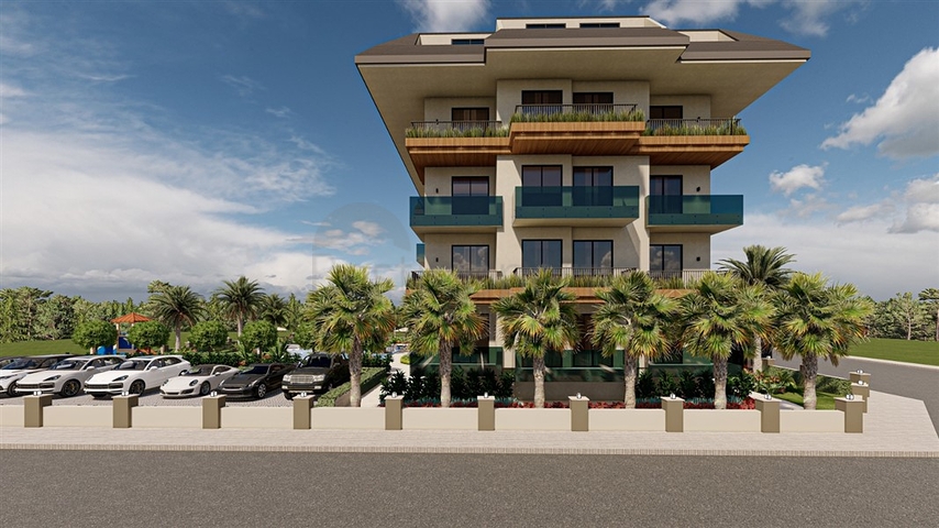 Новый проект на этапе строительства в 800 м от моря в районе Оба