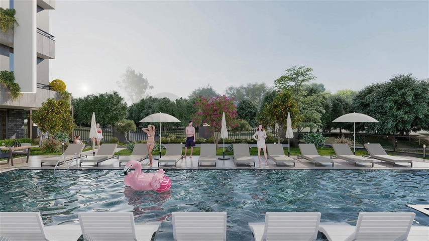 Проект для любителей тишины и спокойствия в центре Алании 