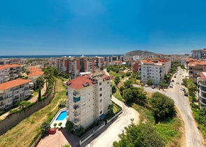 Квартира 2+1 в районе Джикджили с просторным балконом