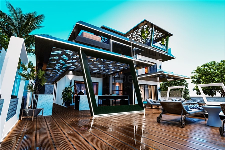 Уникальный проект виллы 5+1 в районе Кестель