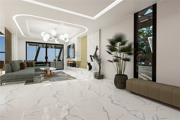 Уникальный проект виллы 5+1 в районе Кестель