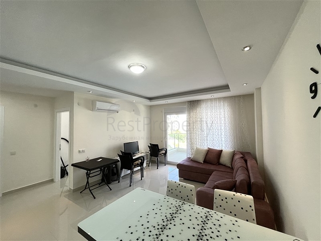 Двухкомнатная светлая квартира в районе с лучшим песчаным пляжем в Авсалларе