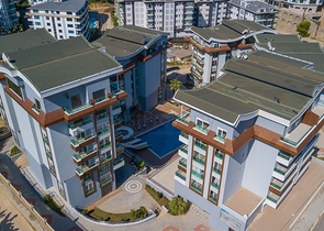 Пентхаус планировкой 2+1 с видом на Средиземное море всего в 400 м до пляжа района Каргыджак