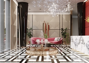 Двухкомнатная квартира в новом комплексе района Тосмур