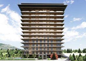 Двухкомнатная квартира в новом комплексе района Тосмур