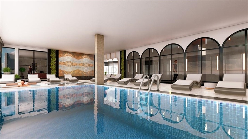 Квартира 1+1 в новом комплексе в Авсалларе