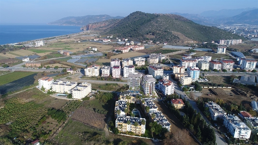 Квартира 1+1 в новом комплексе в Газипаша в 600 м от моря