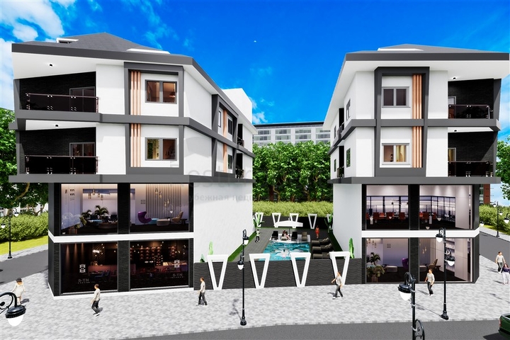 Жилой комплекс на этапе строительства в районе Демирташ