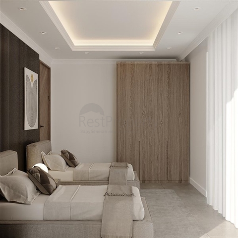 Вилла 3+1 с джакузи на крыше в 250 м от моря