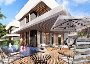 Вилла 3+1 с джакузи на крыше в 250 м от моря