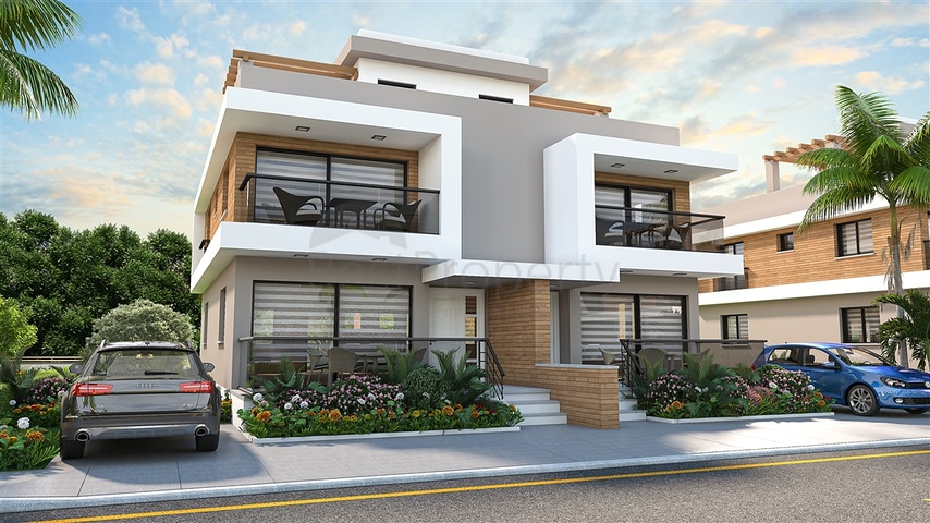 Новый проект больших квартир в районе Искеле 