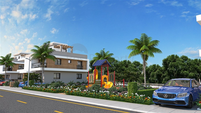 Новый проект больших квартир в районе Искеле 