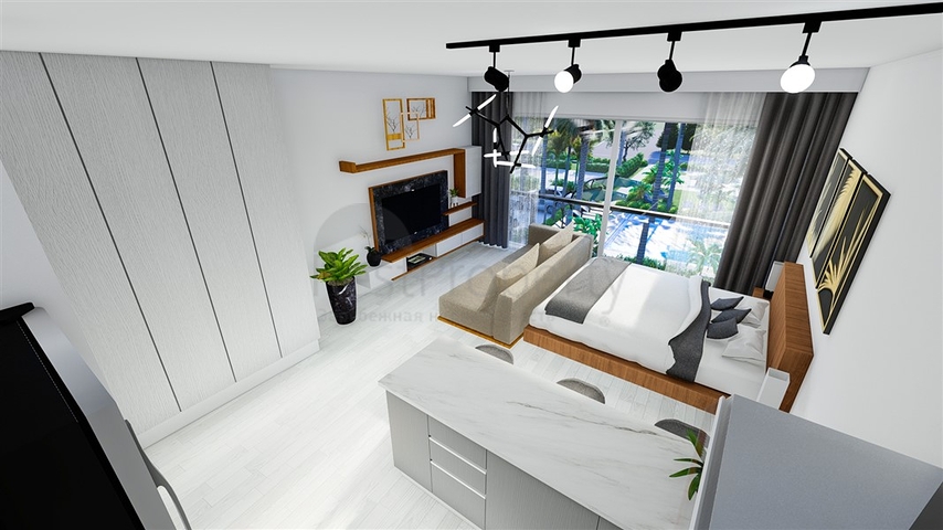 Малоэтажный комплекс в 600 метрах от пляжа в районе Искеле