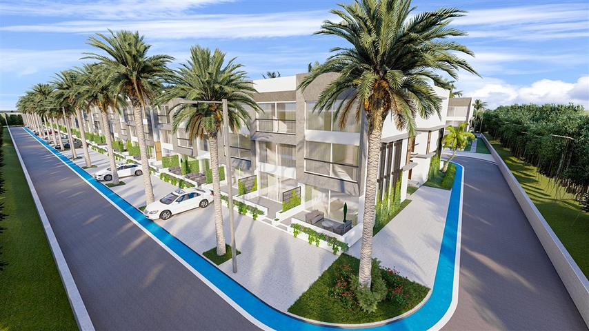 Малоэтажный комплекс в 600 метрах от пляжа в районе Искеле