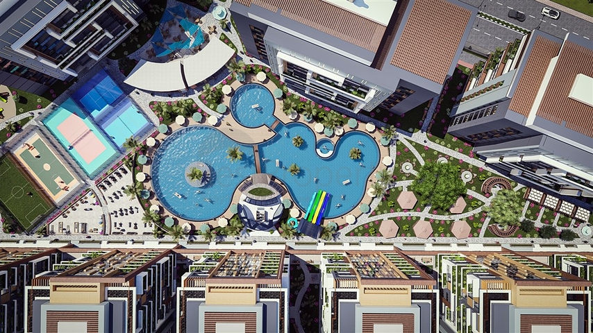 Масштабный проект отельной концепции в районе Томюк в 500м от моря