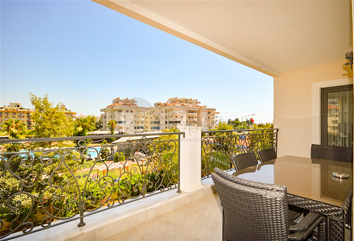 Роскошная квартира 2+1 с видом на море в элитном комплексе Аланьи
