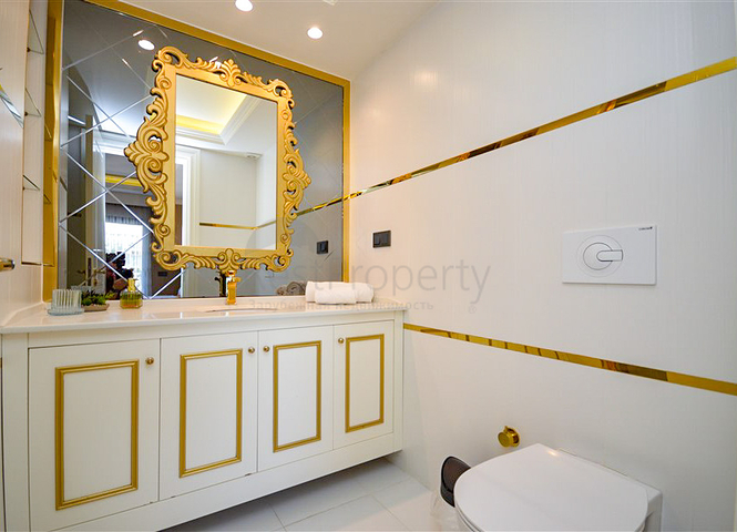 Роскошная квартира 2+1 с видом на море в элитном комплексе Аланьи