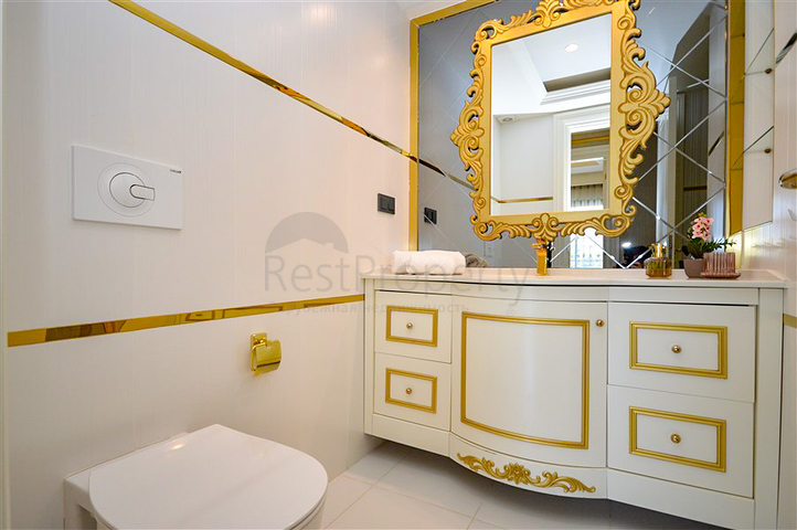 Роскошная квартира 2+1 с видом на море в элитном комплексе Аланьи