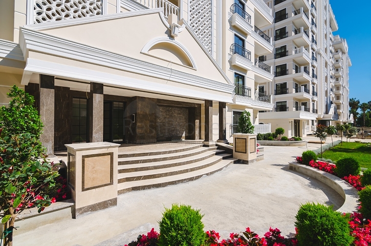 Роскошная квартира 2+1 с видом на море в элитном комплексе Аланьи