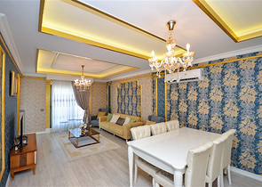 Роскошная квартира 2+1 с видом на море в элитном комплексе Аланьи