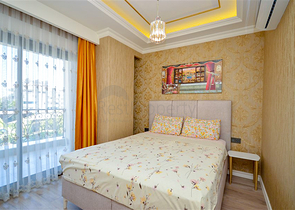 Роскошная квартира 2+1 с видом на море в элитном комплексе Аланьи