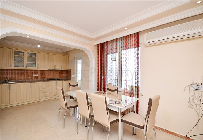 Апартаменты 4+1 в 50 метрах от Средиземного моря