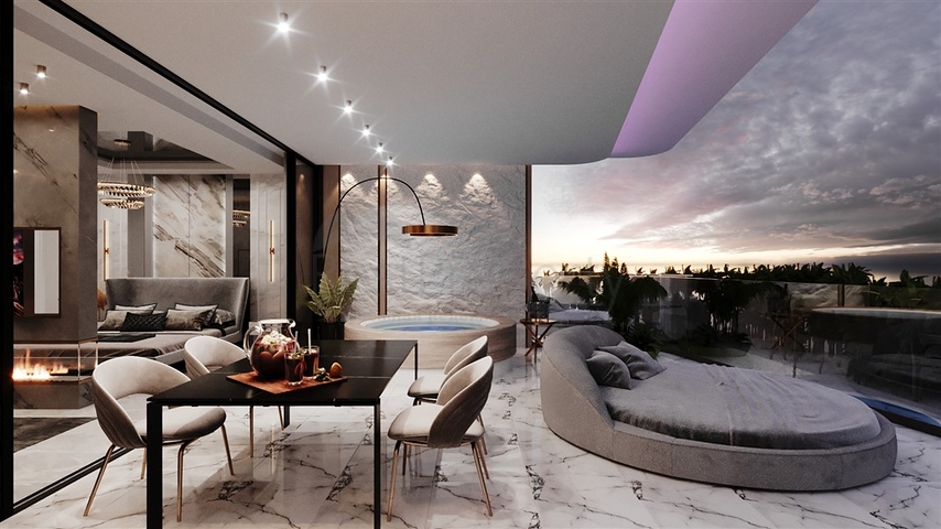 Проект премиум класса на первой береговой линии в районе Санур