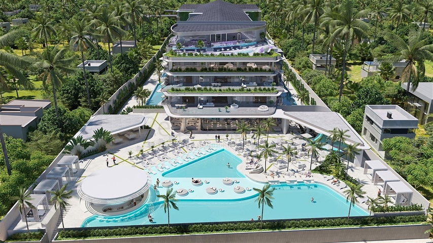 Проект премиум класса на первой береговой линии в районе Санур