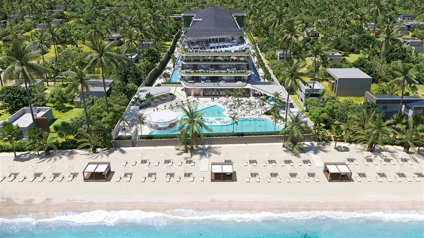 Проект премиум класса на первой береговой линии в районе Санур