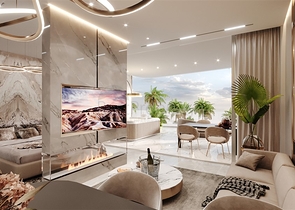 Проект премиум класса на первой береговой линии в районе Санур