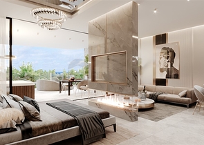 Проект премиум класса на первой береговой линии в районе Санур