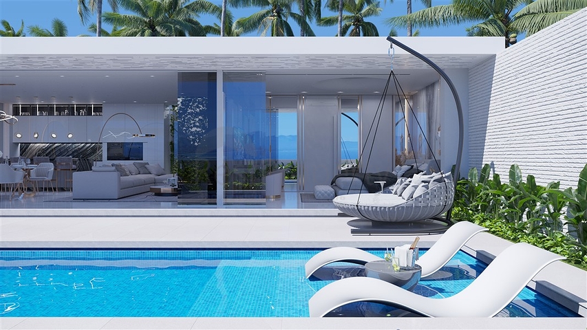 Комплекс люксовых вилл в калифорнийском стиле на Южном склоне о. Бали