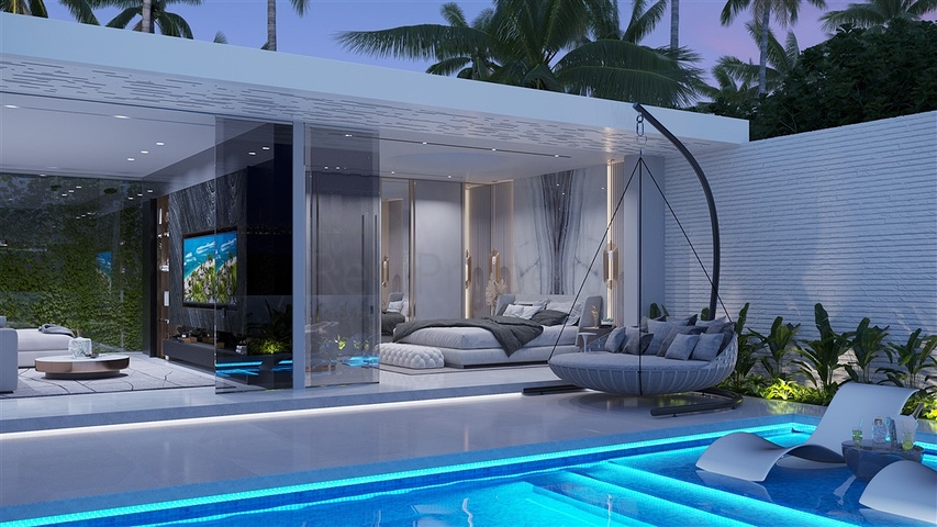 Комплекс люксовых вилл в калифорнийском стиле на Южном склоне о. Бали