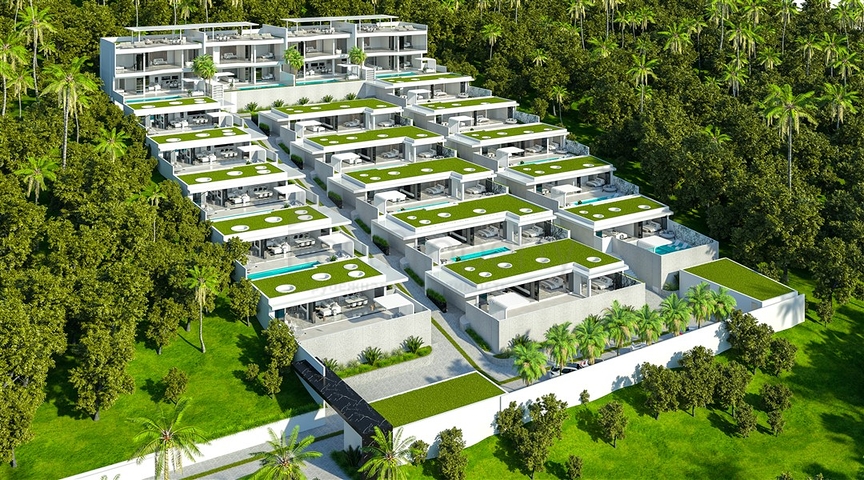 Комплекс люксовых вилл в калифорнийском стиле на Южном склоне о. Бали