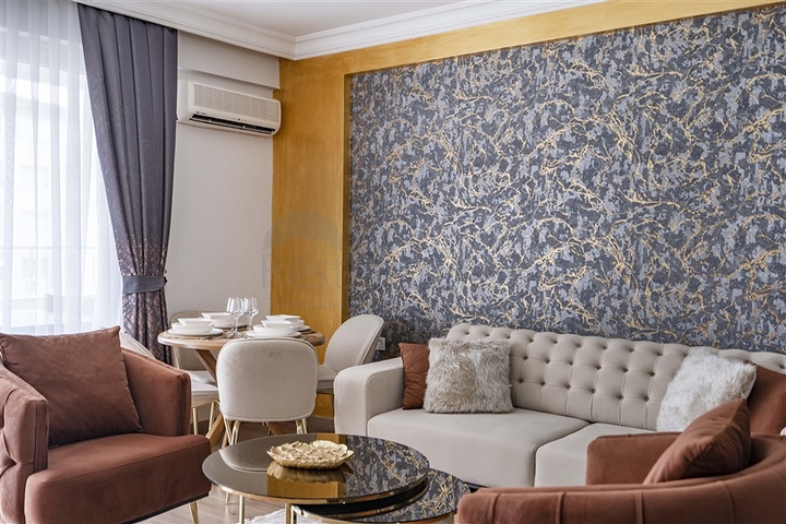 Двухкомнатная квартира с ремонтом в 400 м от моря в Алании