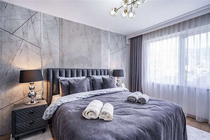 Двухкомнатная квартира с ремонтом в 400 м от моря в Алании