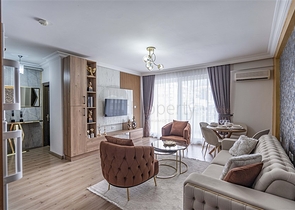 Двухкомнатная квартира с ремонтом в 400 м от моря в Алании