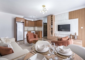 Двухкомнатная квартира с ремонтом в 400 м от моря в Алании