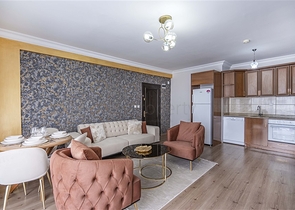 Двухкомнатная квартира с ремонтом в 400 м от моря в Алании