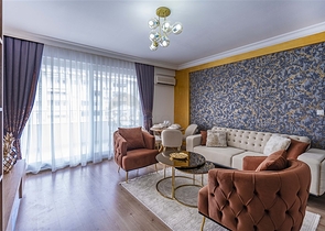 Двухкомнатная квартира с ремонтом в 400 м от моря в Алании