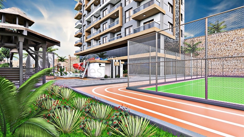 Просторная квартира 1+1 в районе Тосмур